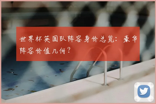 世界杯英国队阵容身价总览:豪华阵容价值几何?